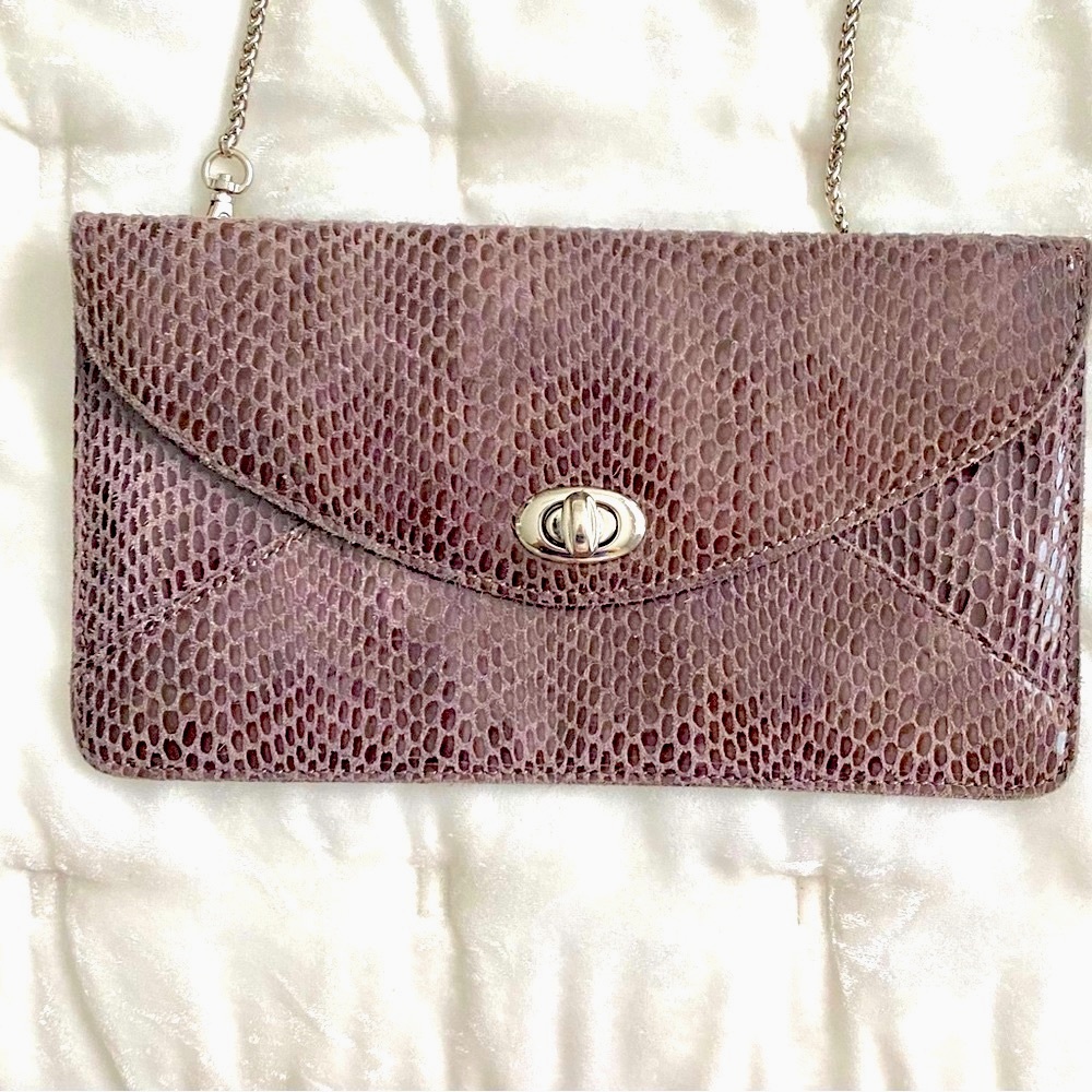 Sorial leather clutch / cross body purse